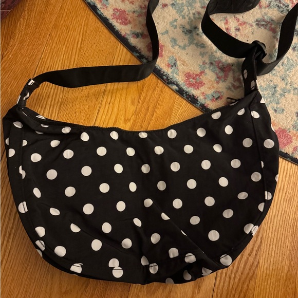 Baggu Black and White Polka Dot Shoulder Bag - Picture 2 of 2